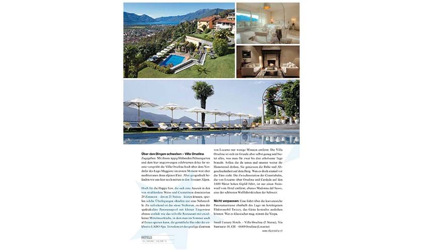 Schweizer Luxus- Magazin IMAGINE