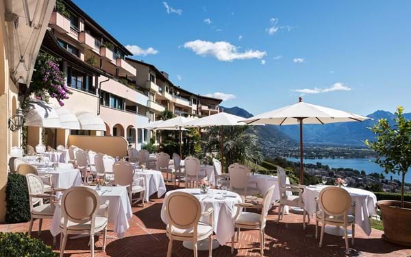 Gourmet Restaurant Mediterranean cuisine wellness hotel Vacation Holiday Hotel Boutique hotel Luxury Hotel Villa Orselina Locarno Lake Maggiore Ticino Switzerland